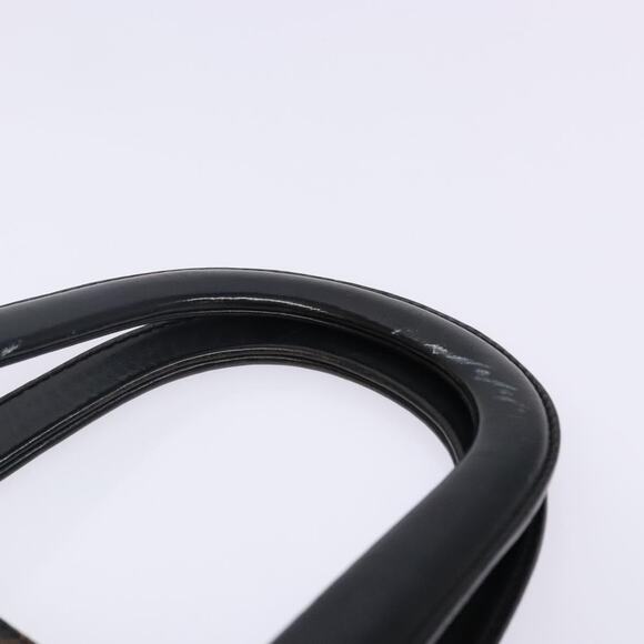 CELINE Macadam Canvas Hand Bag Pvc Leather Black Gold - Picture 8 of 13